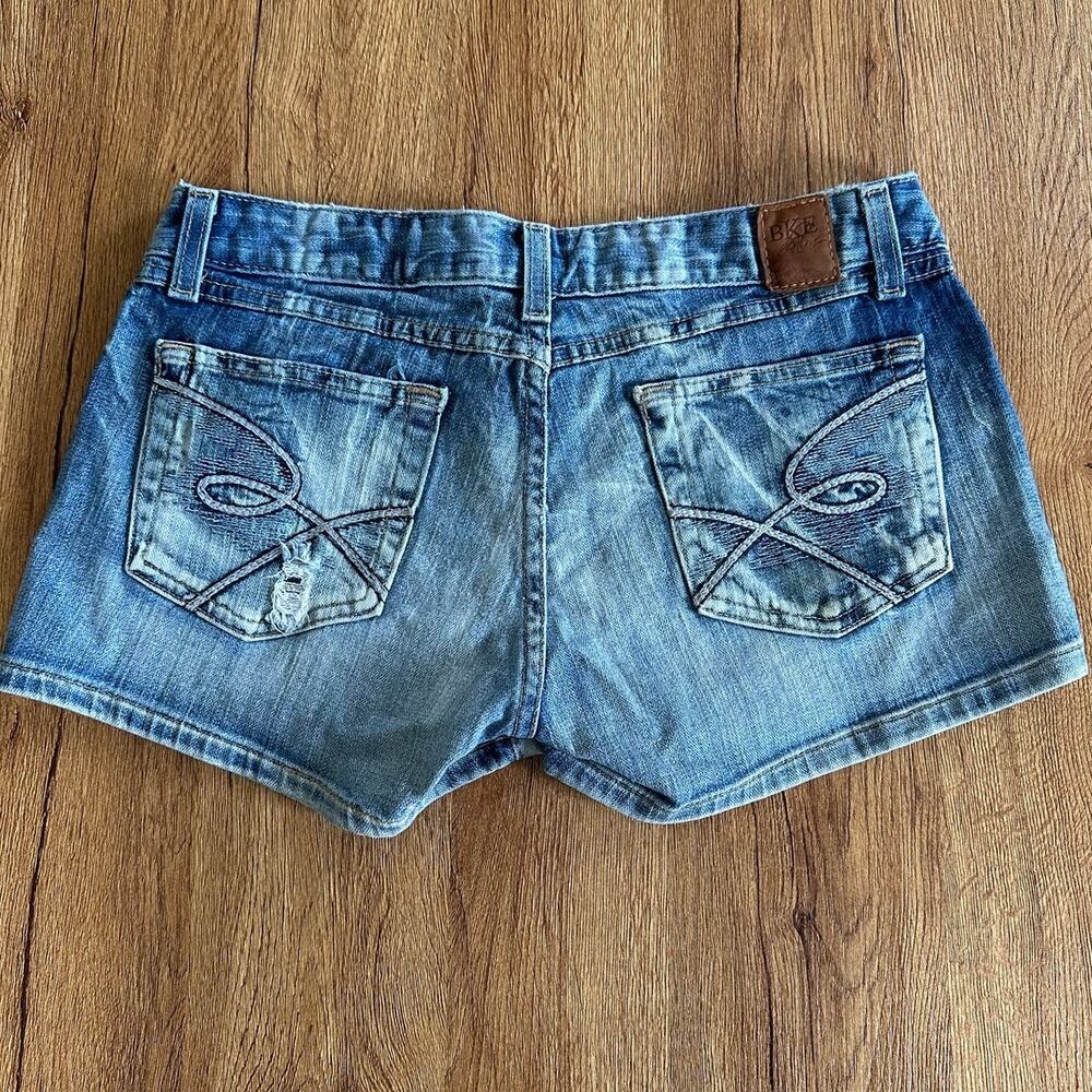 Vintage BKE Buckle Denim Low Rise Mini Jean Shorts Size 29 - Picture 7 of 7